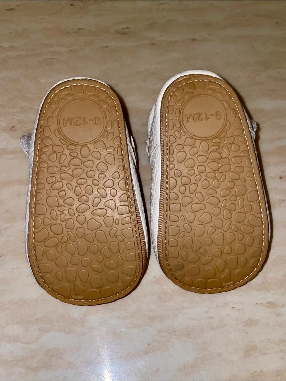 White Mary Jane Baby Shoes with Buckle